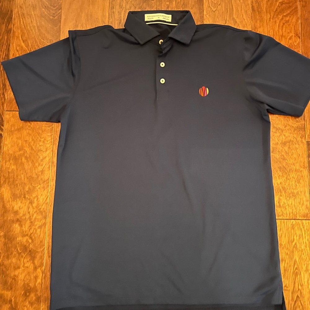 Holderness and Bourne Navy Polo Shirt